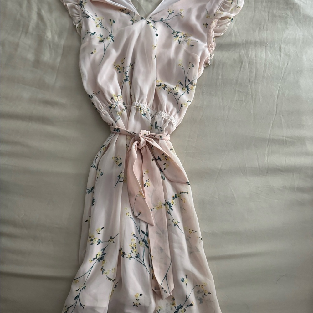 Abercrombie & Fitch Light Pink Floral Mini Dress